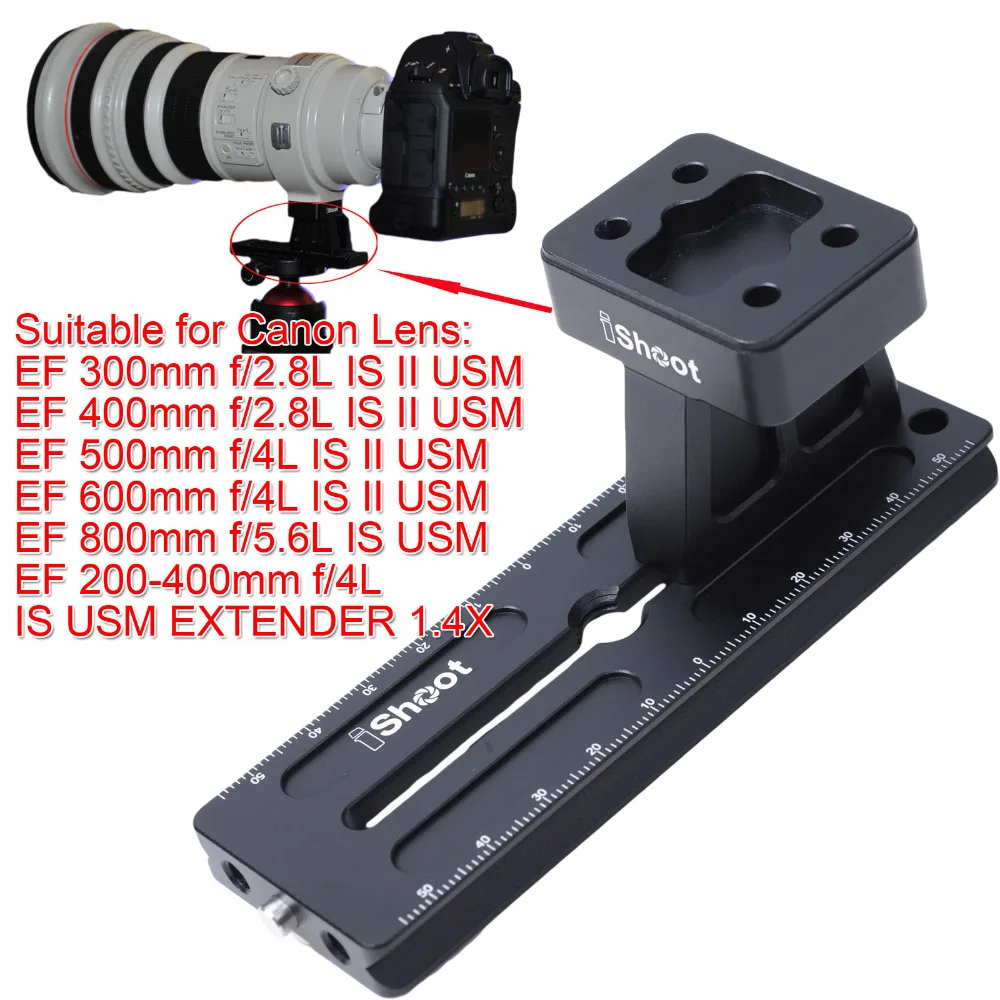 Lens Collar Foot Tripod Mount Ring Stand Base + Camera Quick Release