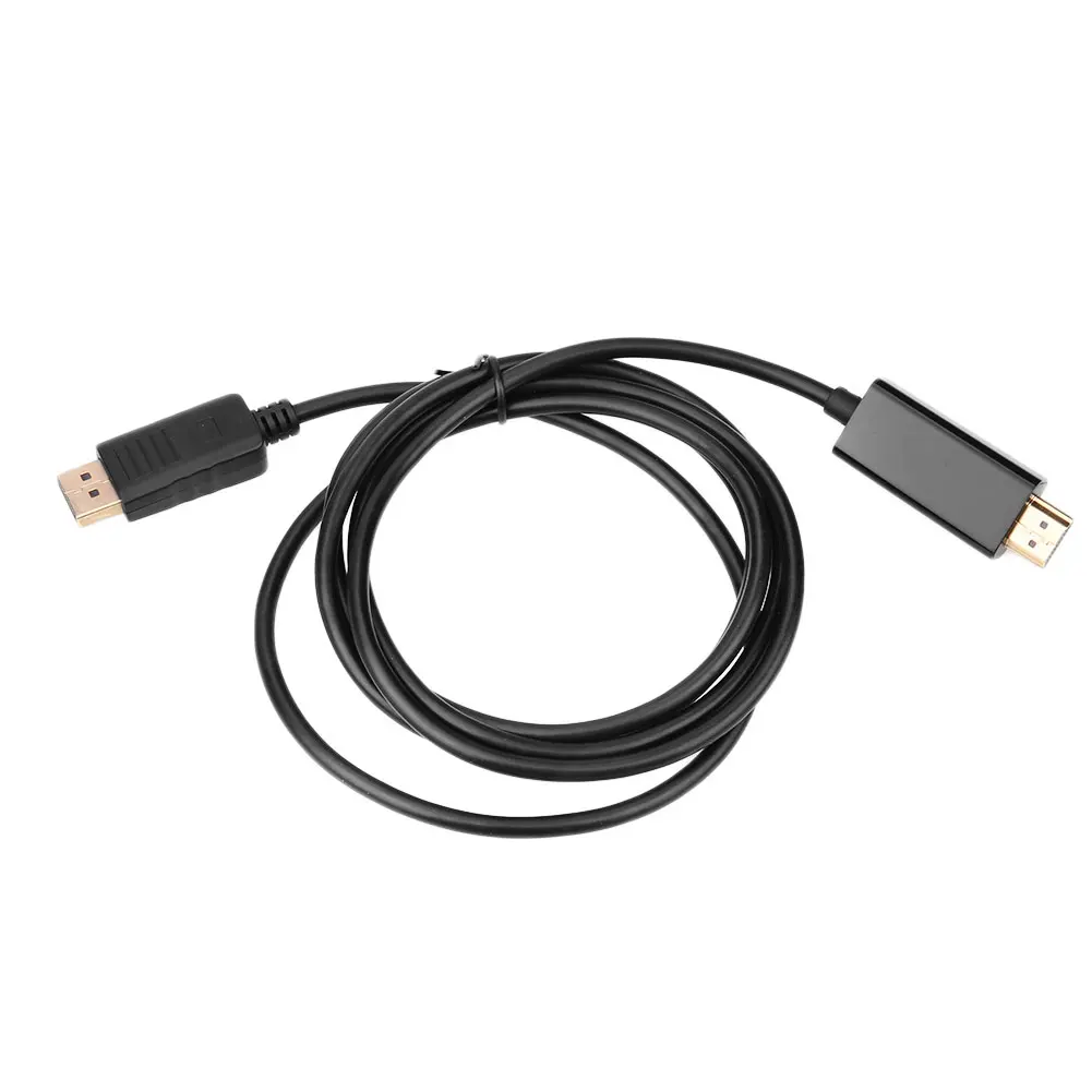6ft 1,8 м DP к HDMI Дисплей Порты и разъёмы адаптер преобразования Шнур кабель провод черный