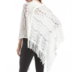 Fashion Casual Tassel Irregular Sleeveless Pullover Batwing Sleeve Cloak Sleeveless Loose Knit Europe and American Style2 Fashion Casual Tassel Irregular Sleeveless Pullover Batwing Sleeve Cloak Sleeveless Loose Knit Europe and American Style2
