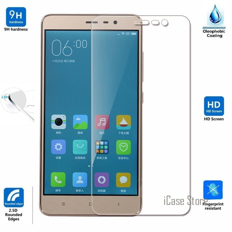 С уровнем твердости 9H закаленное Стекло для Xiaomi mi 2 3 4 5 4i 4c 4S M2 M3 M4 M5 m4i m4C m4S Red Note Pro