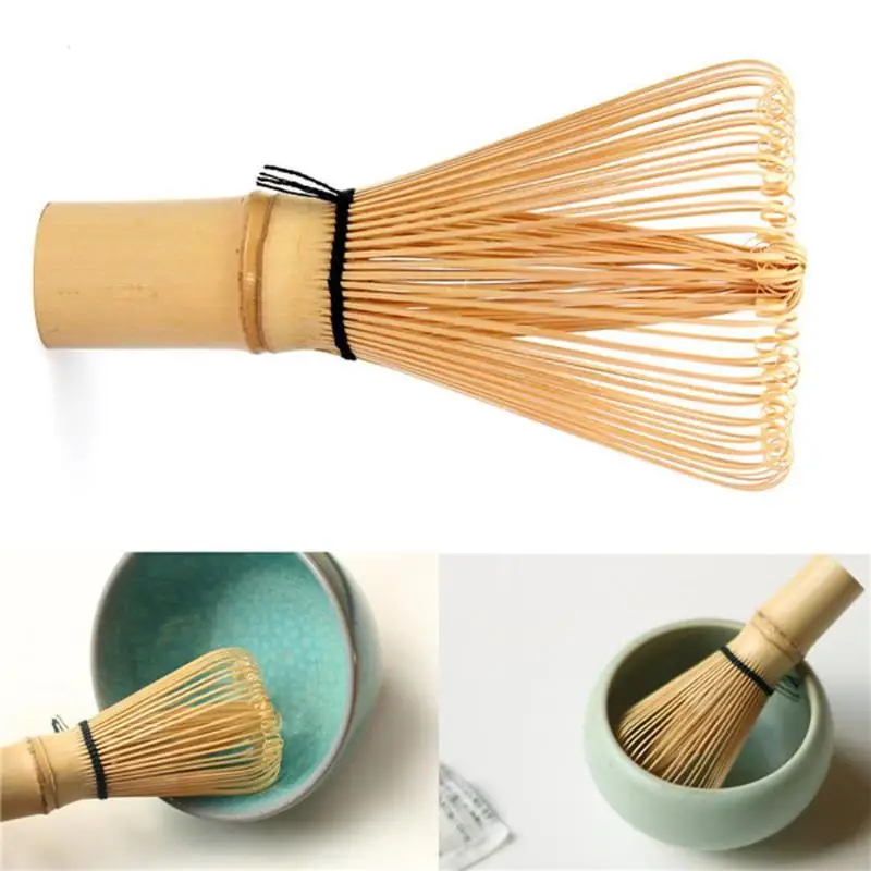 Tea Brush Japanese Ceremony Bamboo 64 Matcha Powder Practical Matcha Tea Whisk Green Chasen Brush Tool