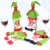 1Set Polka Dot Stripe red Wine Bottle Cover Сумки Для Рождественской домашней вечеринки red Wine Bottle decor Christmas Decoration supplies
