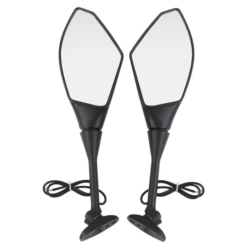 

Motorcycle Rearview Mirrors Clear Lens LED Turn Signal For Honda CBR500R CBR600RR CBR1000RR