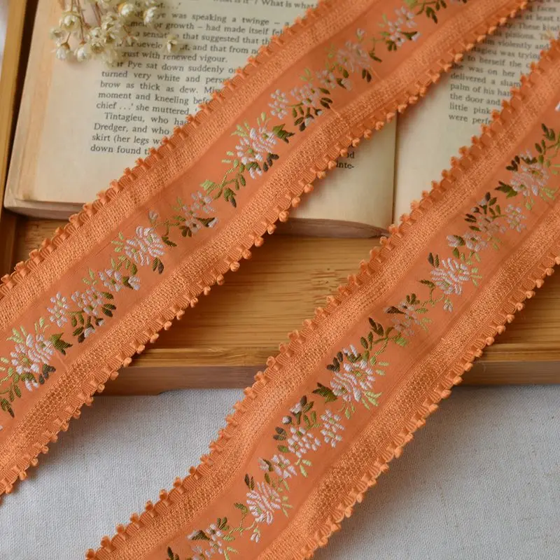 10mlot computer embroidered orange ribbon lace ethnic ribbon blet for 10mlot computer embroidered orange ribbon lace ethnic ribbon blet for
