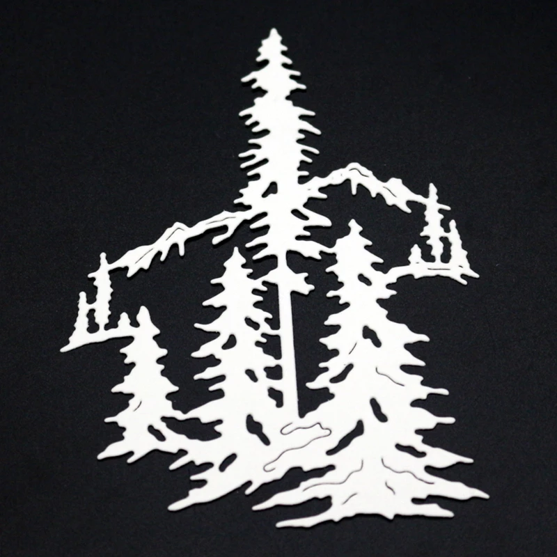 

SCD1190 Christmas Trees Metal Cutting Dies For Scrapbooking Stencils DIY Album Cards Decoration Embossing Folder Die Cuts Tools