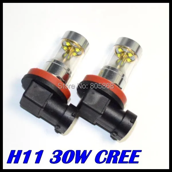 Ceny H11 żarówka Led o mocy 30 W Ultra jasne cree chip led H11 h7 9005 9006 LED lampy przeciwmgielne samochodów światła przeciwmgielne 700LM biała dioda led reflektor