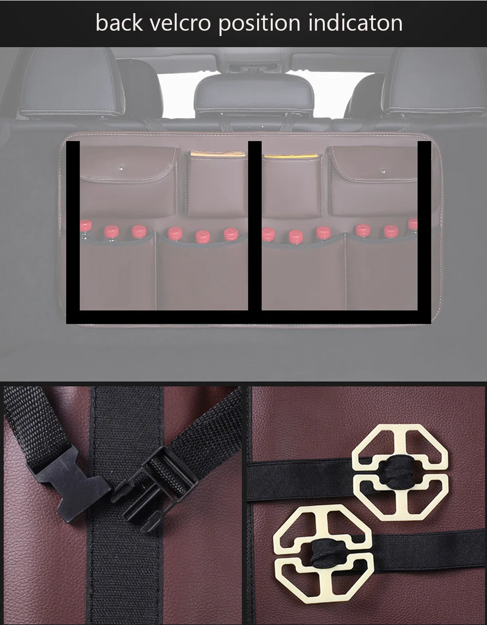 Качественная кожаная Автомобильная Задняя сумка для хранения на спинку сиденья мульти Висячие сетчатые сетки карманная сумка-Органайзер для багажника Авто Средства для укладки