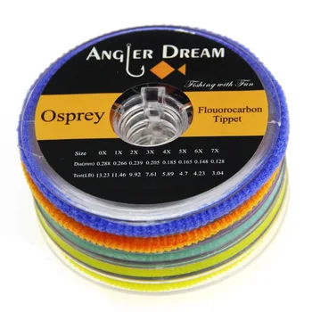 

5 Spools Flouorocabon Tippet Line 2/3/4/5/6X Clear 55Yds/50M Fly Fishing Line Angler dream
