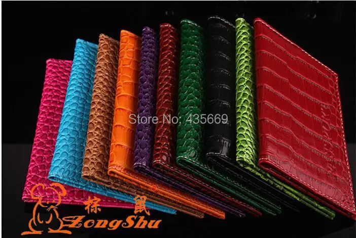 2015 New Arrived Candy Color Fashion Passport Cover Card Holder Unisex Travel crocodile grain passport case | Багаж и сумки