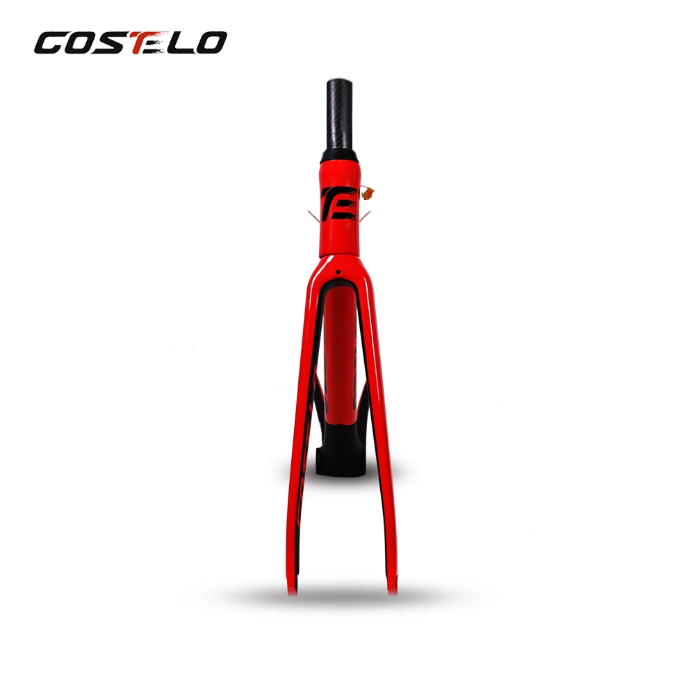 Best Costelo Rio 3.0 carbon fibre road bike frame fork clamp seatpost Carbon Road bicycle Frame 880g with integrated handlebar 5