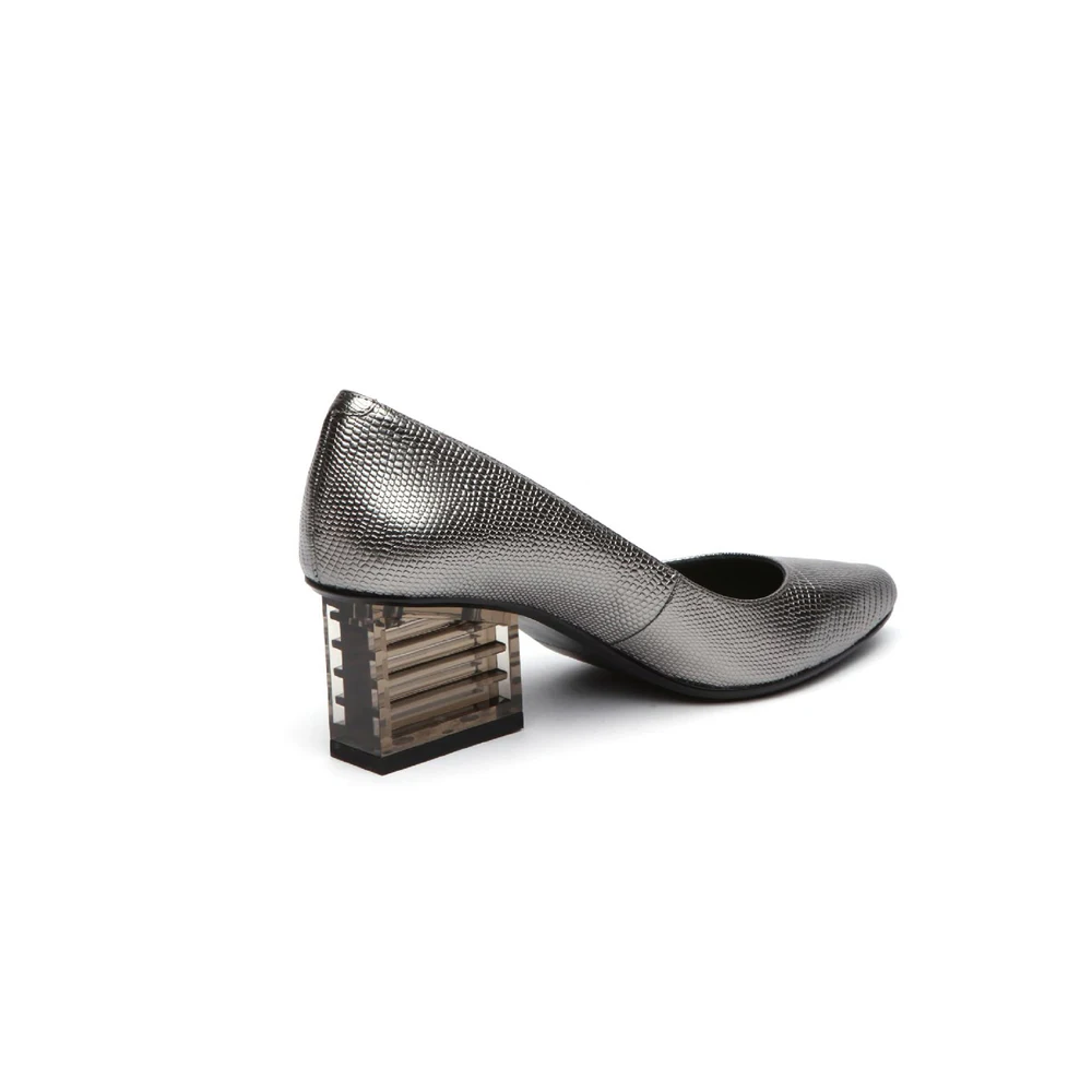Женские прозрачные туфли с острым носком на толстом каблуке 6 см; женские туфли на высоком каблуке; женские туфли-лодочки; цвет металлик; HL14 muyisxi
