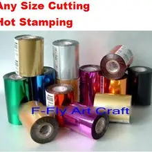 Фольги горячего тиснения бумажная кожа горячего тиснения 120 метров может в соответствии с произвольной шириной резки клиента