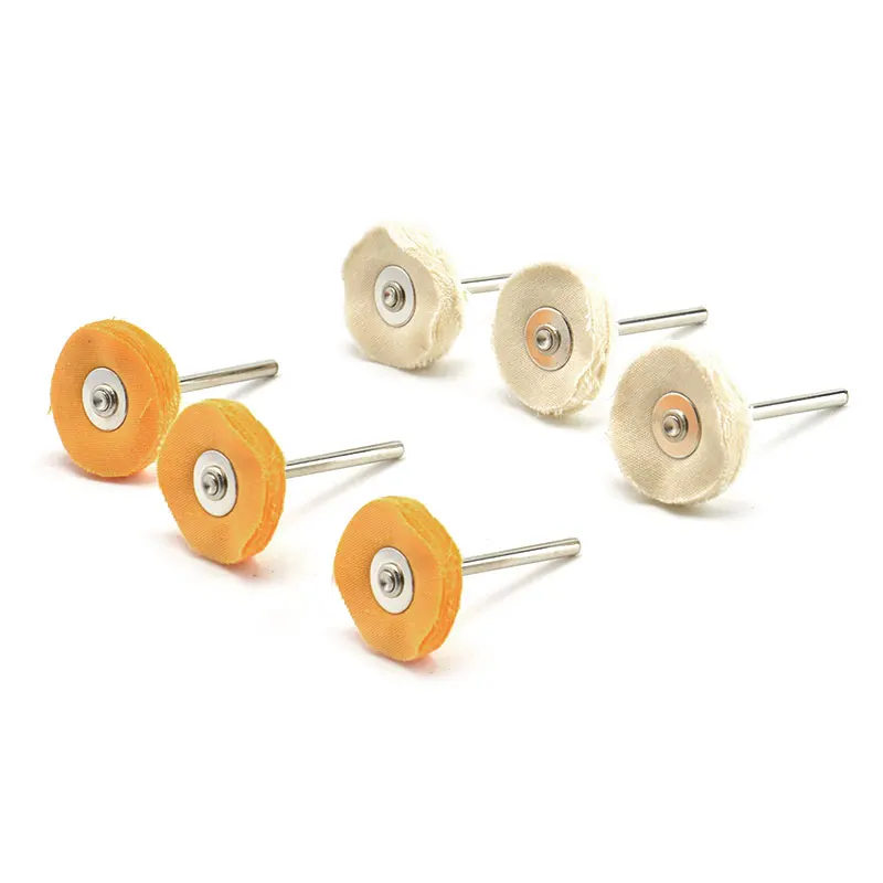 Dremel T type polishing polishing wheel round wool cloth cotton round white wheels yellow line 3