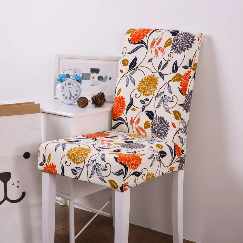 Чехлы для стульев спандекс современный Съемный Анти-грязный чехол для сидений на кухне чехлы на кресла стрейч для свадебной вечеринки офиса - Цвет: Color 20