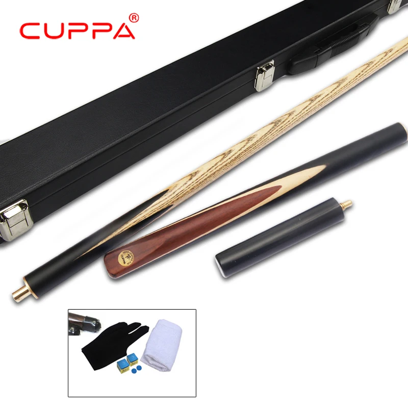 New Cuppa 3/4 Snooker Cue Stick with Case 5A North America Ash Billiard