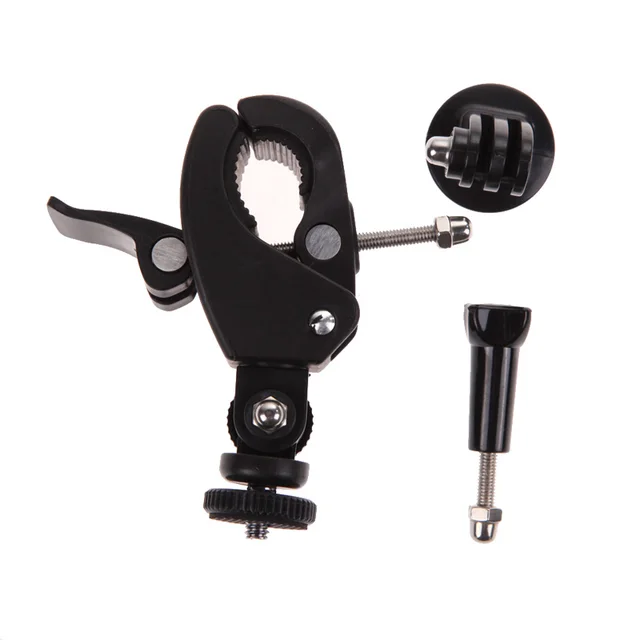 Gopro Bike Bicycle Motorcycle Handlebar Camera Mount + Tripod Adapter For Gopro Hero  4 3 + 3 2  Gopro Accessories Free Shipping