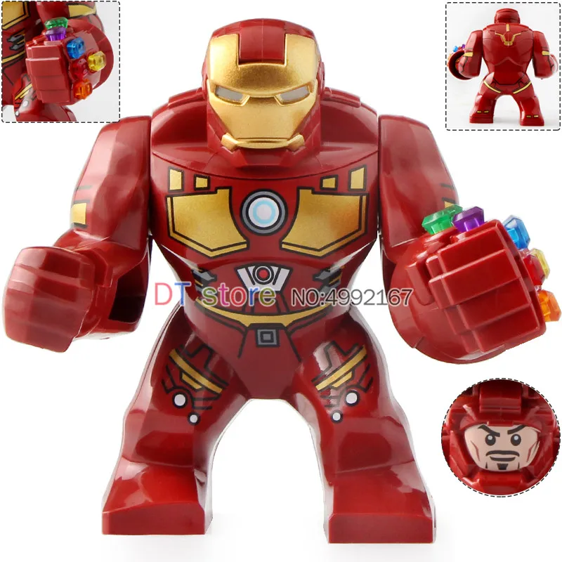 

20Pcs/Lot Legoed Marvel Avengers Endgame Iron Man Building Blocks Action Figures Thanos Hulk Bricks Toys For Children GD208