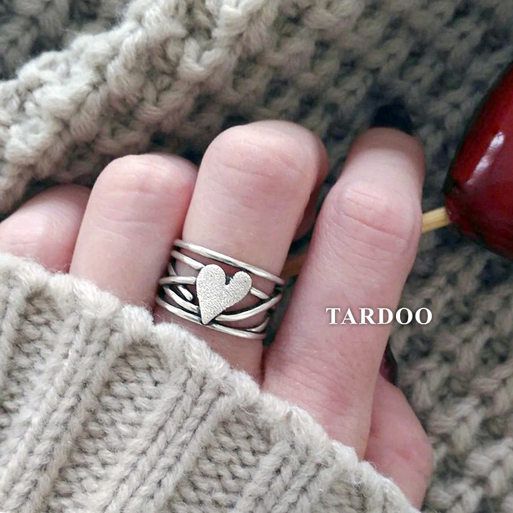 

e-Manco 925 Sterling Silver Rings Spiral Bight Dazing Big Sale Special Offers Adjustable Four Lines Ring Fine Jewelry