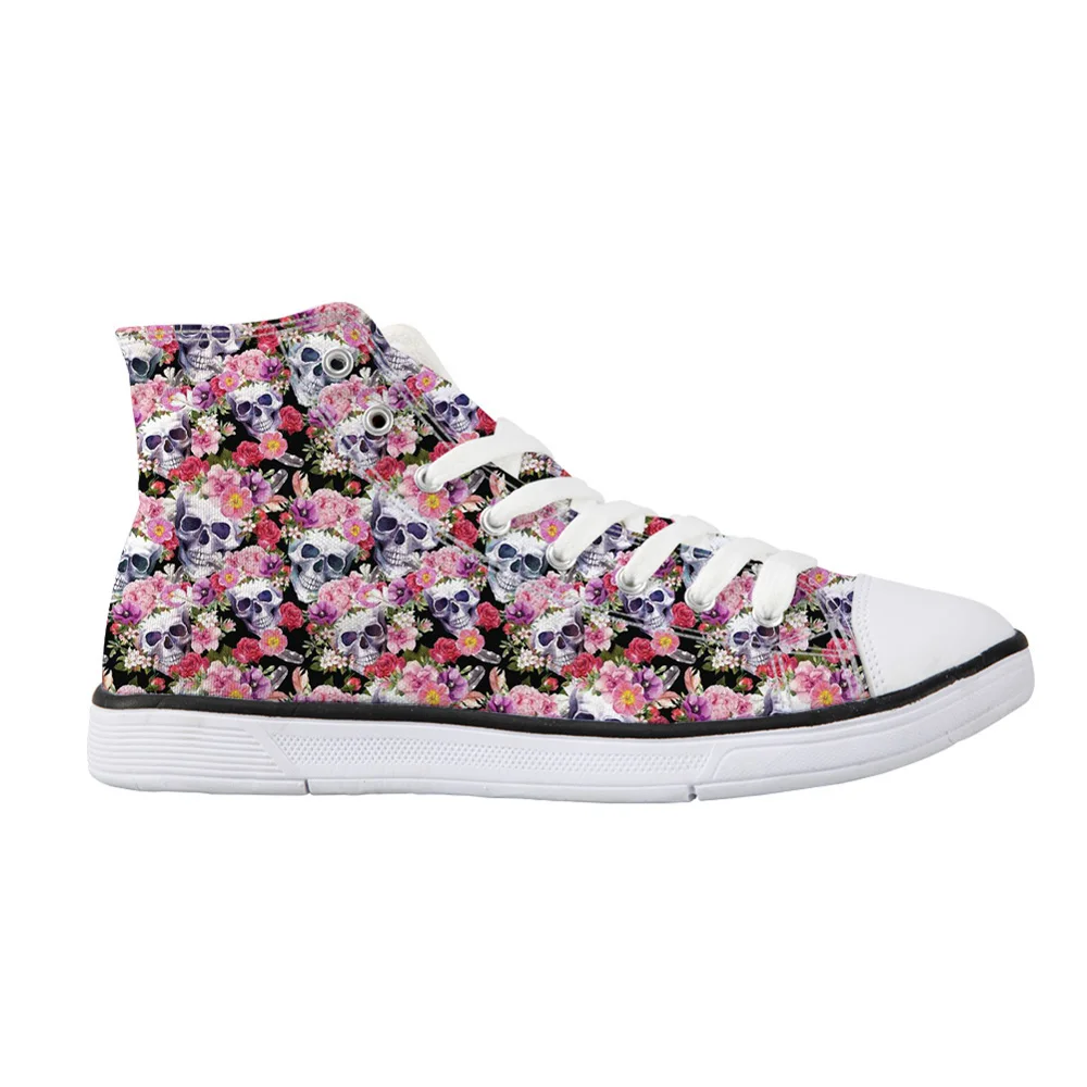 

Customized Flats Vulcanize Shoes for Female Radiologist's Skull Printed Women Casual Canvas Shoes Sneakers Woman Leisure Shoes