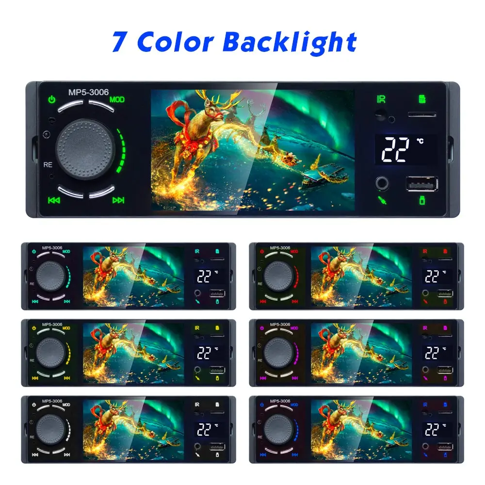 

3006 New Arrival 2019 1080p HD display 4*50W MP3 MP4 MP5 4*50W Bluetooth RMVB/AVI Player FM Radio AUX support 128GB SD TF USB