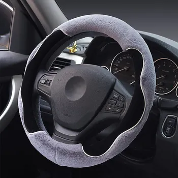 

Steering Wheel Covers For Girls Short Fluff Girly Purple Gray Car Steering Wheel Covers Universal