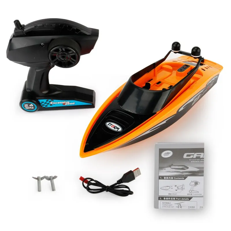 

RC Boat High Speed 4CH 2.4G Radio Remote Control Boat RC Ship Toy Speedboat Mini Model Boat RC Racing Boat for Children Gift