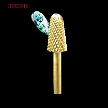 

2pcs HIVISOIN Carbide Nail Drill Bit -Safety Bit -M(60090020)-Gold