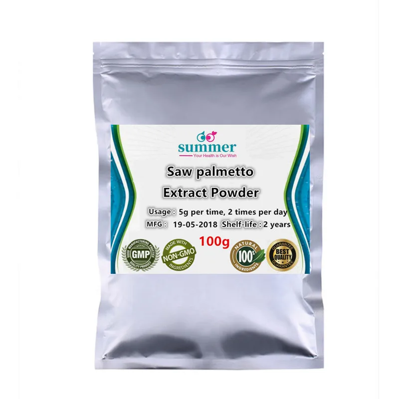 

100-1000g Pure Saw palmetto,Serenoa repens,sawpalmetto,Saw leaf Brown,sabal extract powder for prevent and improve cystitis