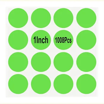 New Trend 1000 PCs Green Dot Labels Stickers Self-adhesive Paper Fluorescent Writable for Handmade Gift Seal Sticker Label
