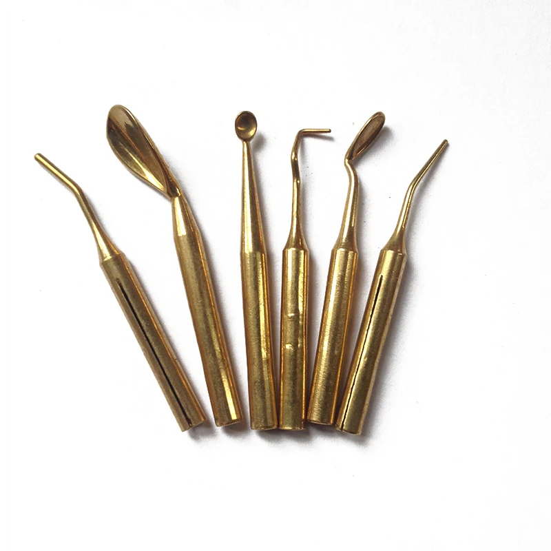 6 pcs Wax Tip Pot for Dental Lab Electronic Waxer Wax Pen Pencilin