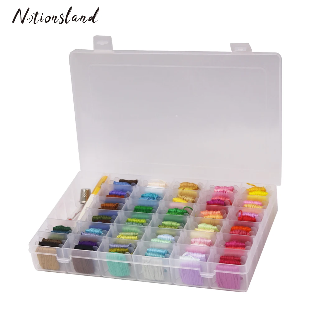 

Embroidery Floss Craft Thread Bobbin Cross Stitch Storage Holder Metal thimble/Needle Threader/Thread Cutter Tools Set