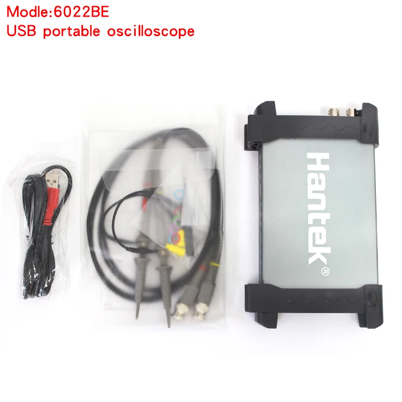 

Hot sale Hantek 6022BE PC USB portable oscilloscope Digital Storage 2Channels 20MHz 48MSa/s Oscilloscope free shipping
