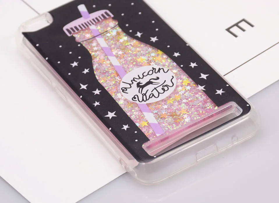 Reaoom for Xiaomi Redmi 5A Case Glitter Dynamic Liquid Colorful Star Quicksand Cute Bottle Unicorn Cover for Xiaomi redmi 5a     (11)