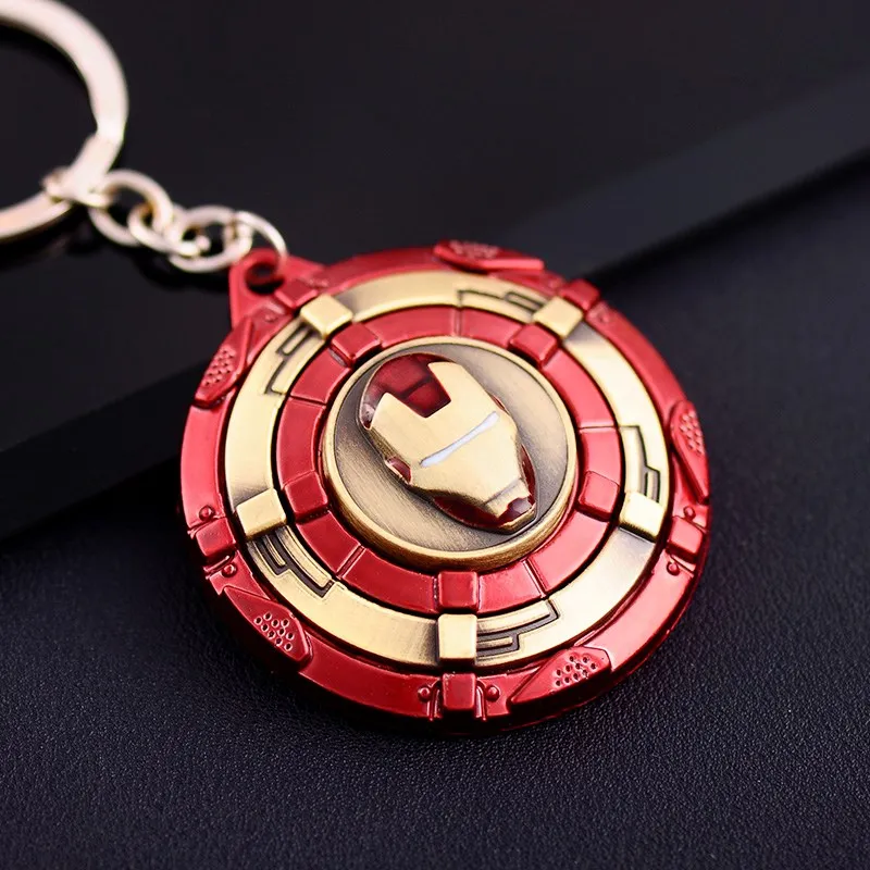 

Avengers Captain America Keychain Superhero Star Shield Pendant Car Key Chain Accessories Iron man llaveros key Holder Escudo