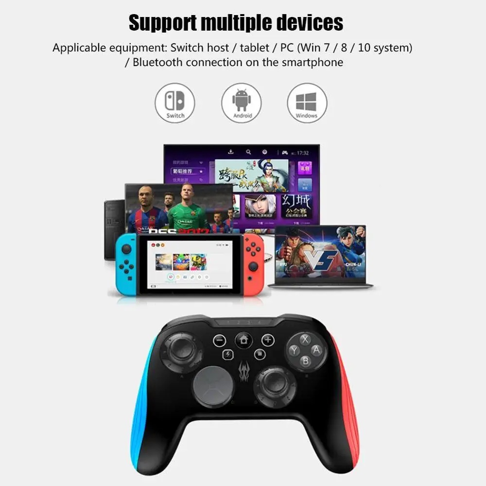 Ipega ワイヤレスコントローラーpg 9139 Bluetooth Nintendo Switch Pro Android Pc Win7 Win10用 Gamepads Aliexpress