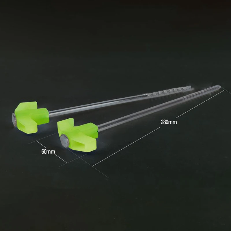 

10Pcs GLOW IN THE DARK Tent Stakes Duty Steel Metal Camping Pegs Phosphorescent - Absorb Daylight