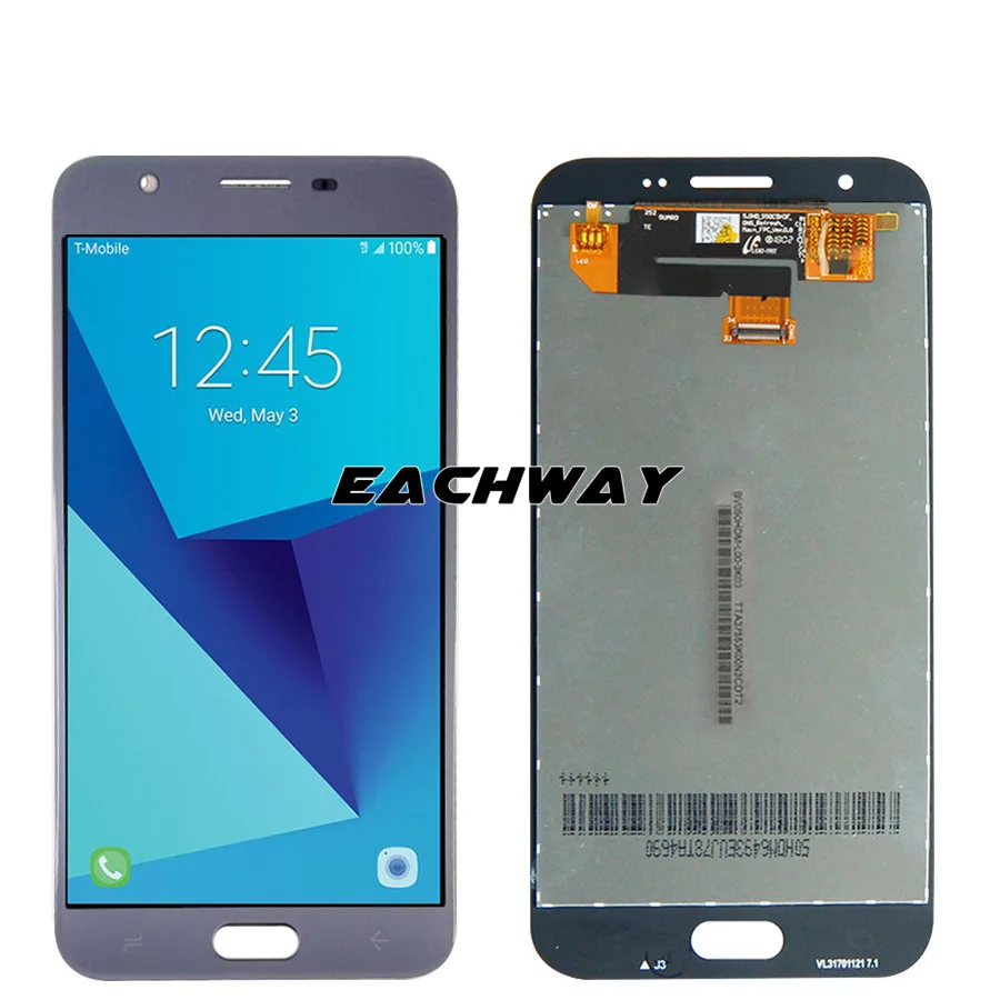 J327 ЖК дисплей для SAMSUNG Galaxy J3 prime 2017 кодирующий преобразователь сенсорного экрана в