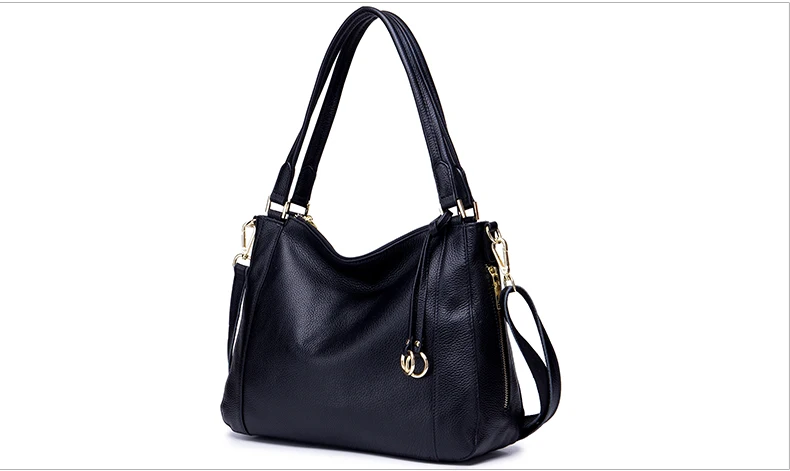 Lomelobo Women Genuine Leather Shoulder Bags Luxury Lady Fashion Litchi Pattern Casual Tote Female Handbags Girls Messenger Bags 2019 HBL5559 Details (14)