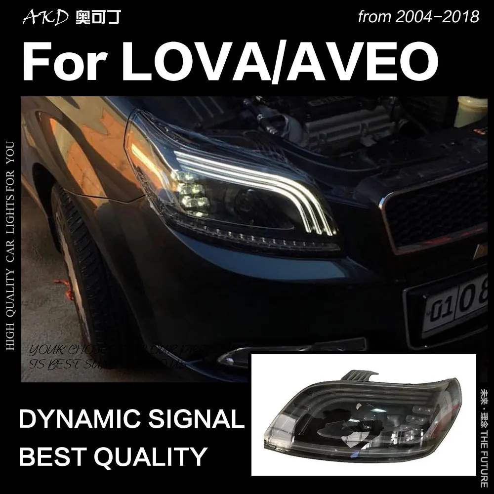АКД стайлинга автомобилей для Chevrolet Lova фары 2004 2018 Nexia светодиодный задний