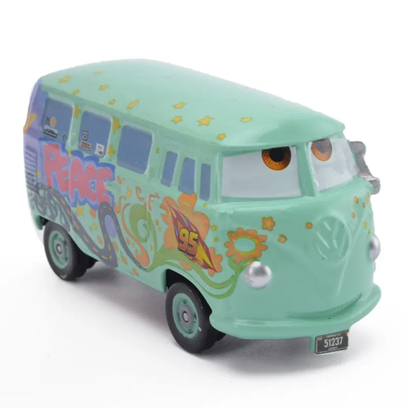 Disney Pixar Cars 2 модель автобуса Fillmore Lightning McQueen 1:55 металл Diecasts автомобиль игрушка день