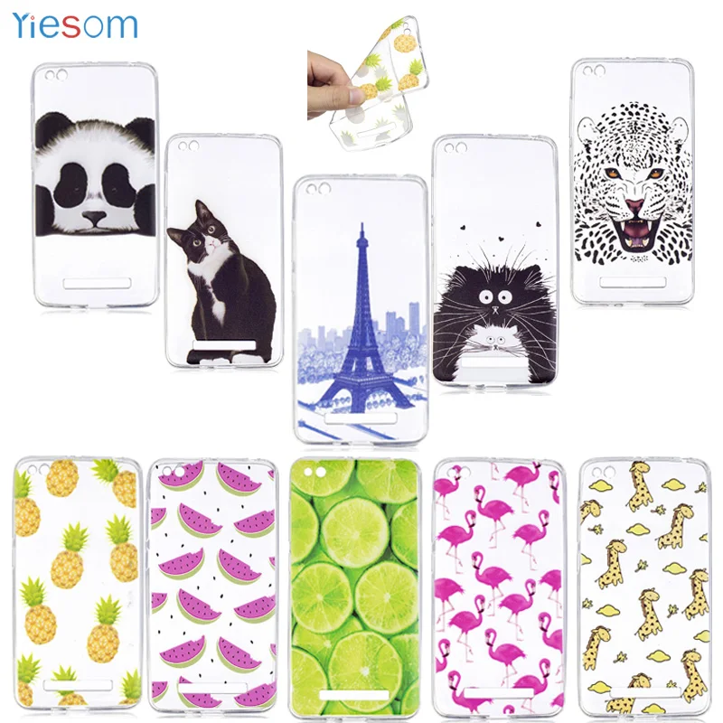 YIESOM 4A Мягкий ТПУ силиконовый для Xiaomi Redmi прозрачный чехол задняя крышка защитный