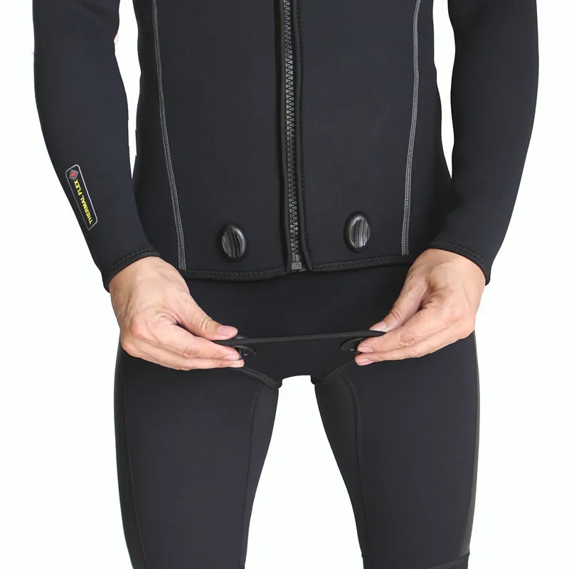 Slinx мужская куртка для подводного плавания 3 мм неопреновый гидрокостюм сохраняет тепло с длинным рукавом промежность куртка для подводного плавания для подводной охоты серфинга