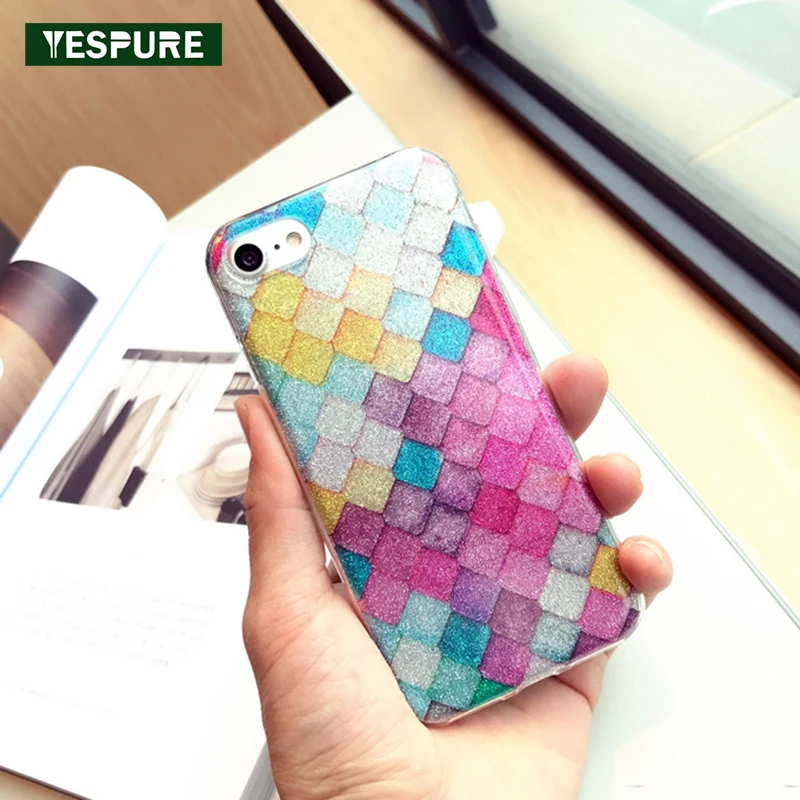 Чехол для мобильного телефона YESPURE блестящий мягкий чехол из ТПУ Iphone 6/6s 2017 Новое