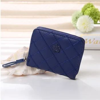 

Ladies short wallet, diamond embroidered thread, zero wallet, small fresh zipper, hand bag