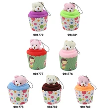 1 предмет креативный мини-медведь, выпеченный в гофрированной формочке Полотенца s хлопок полотенце для рук Полотенца s уход за кожей лица Полотенца Свадебные вечерние подарки 30x30 см PC994776