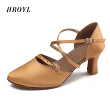 Бренд Бальные Сальса Танго латинские танцевальные туфли для девочек женские 5 см и 7 см каблук C10