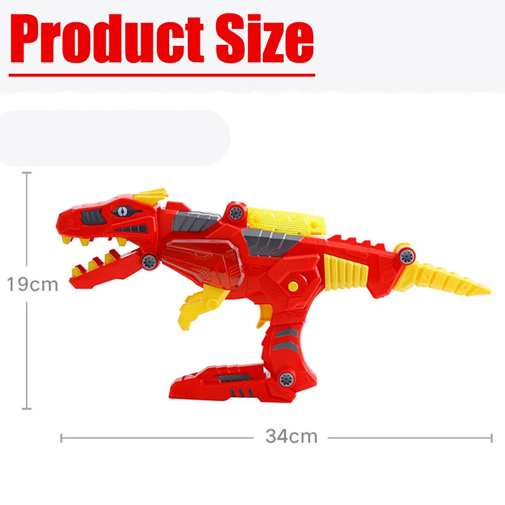 Transforming Dinosaur Toy Lights Sound 2 in 1 T-Rex Super Charge Morpher Toy Mascotas Animais electronicas gift for kid VB