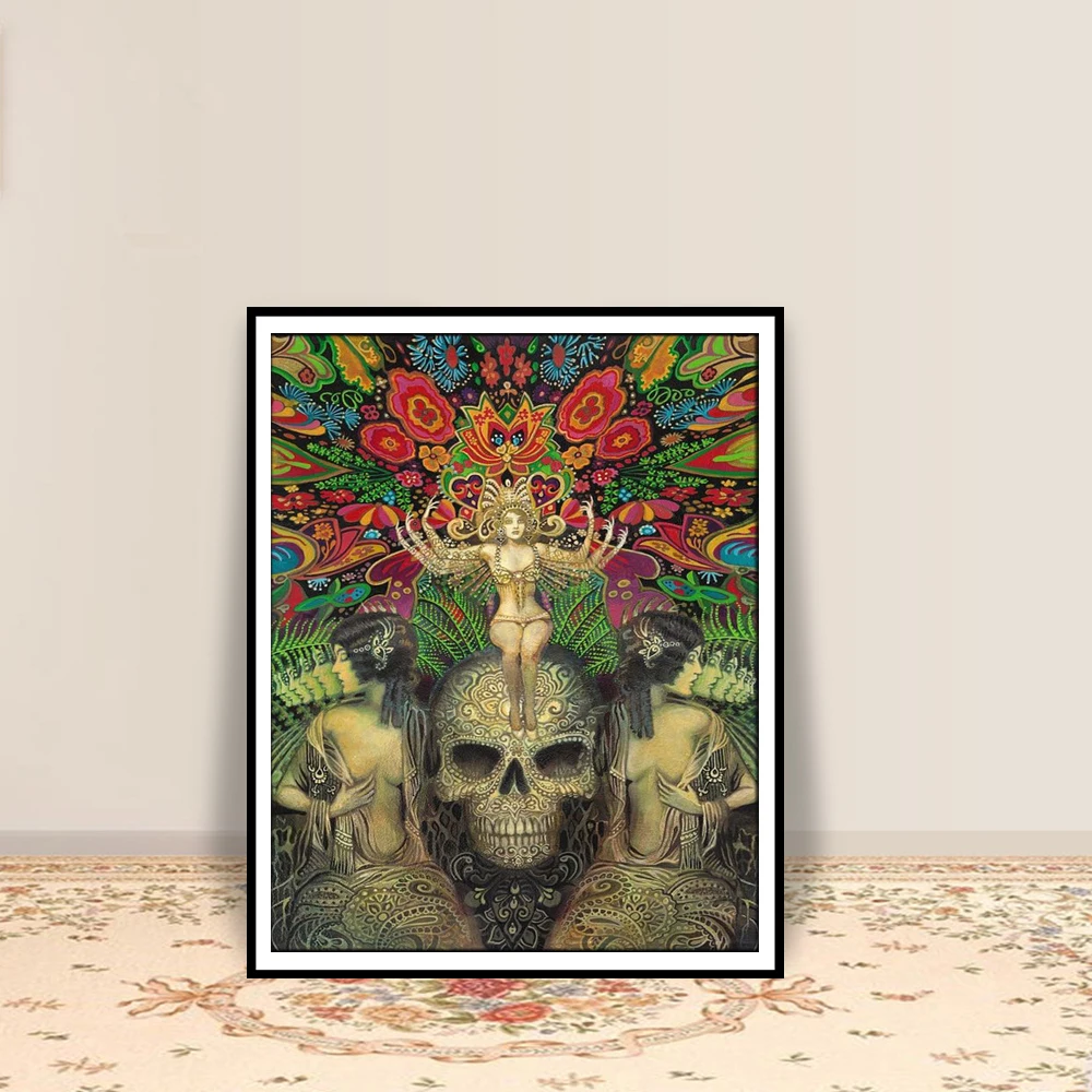 Mind Garden ATC ACEO мини алтарь Искусство Печать изобразительного искусства языческая