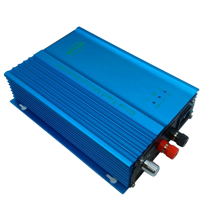 Solar do Inversor Modo de Energia Ajustável da Descarga da Bateria Mppt do Laço da Grade de 500w Onda Senoidal Pura Micro 24v 36v 48v 12v