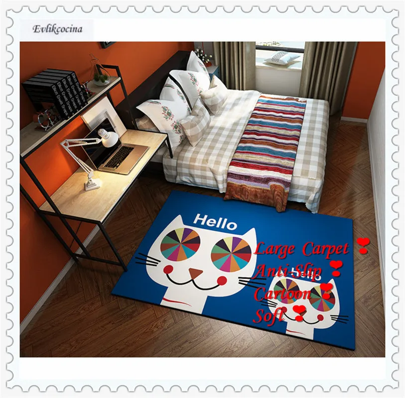 Большой кот Tapis Enfant ковер домашняя площадь напольный коврик ШАМБРЕ Fille гостиная спальня Tapete Para Sala Alfombra